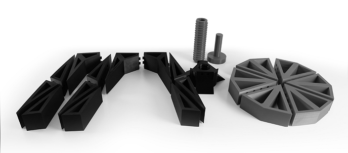ZORTRAX 3D Printed Stool Set Z-HIPS