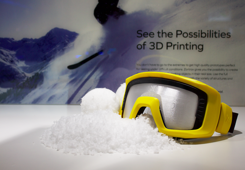 ZORTRAX Paris 3D Printshow 2015 3D Printed Ski Goggles