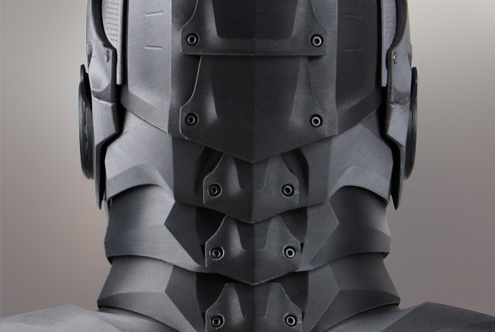 ZORTRAX Super Hero Mask 3D Printed Back