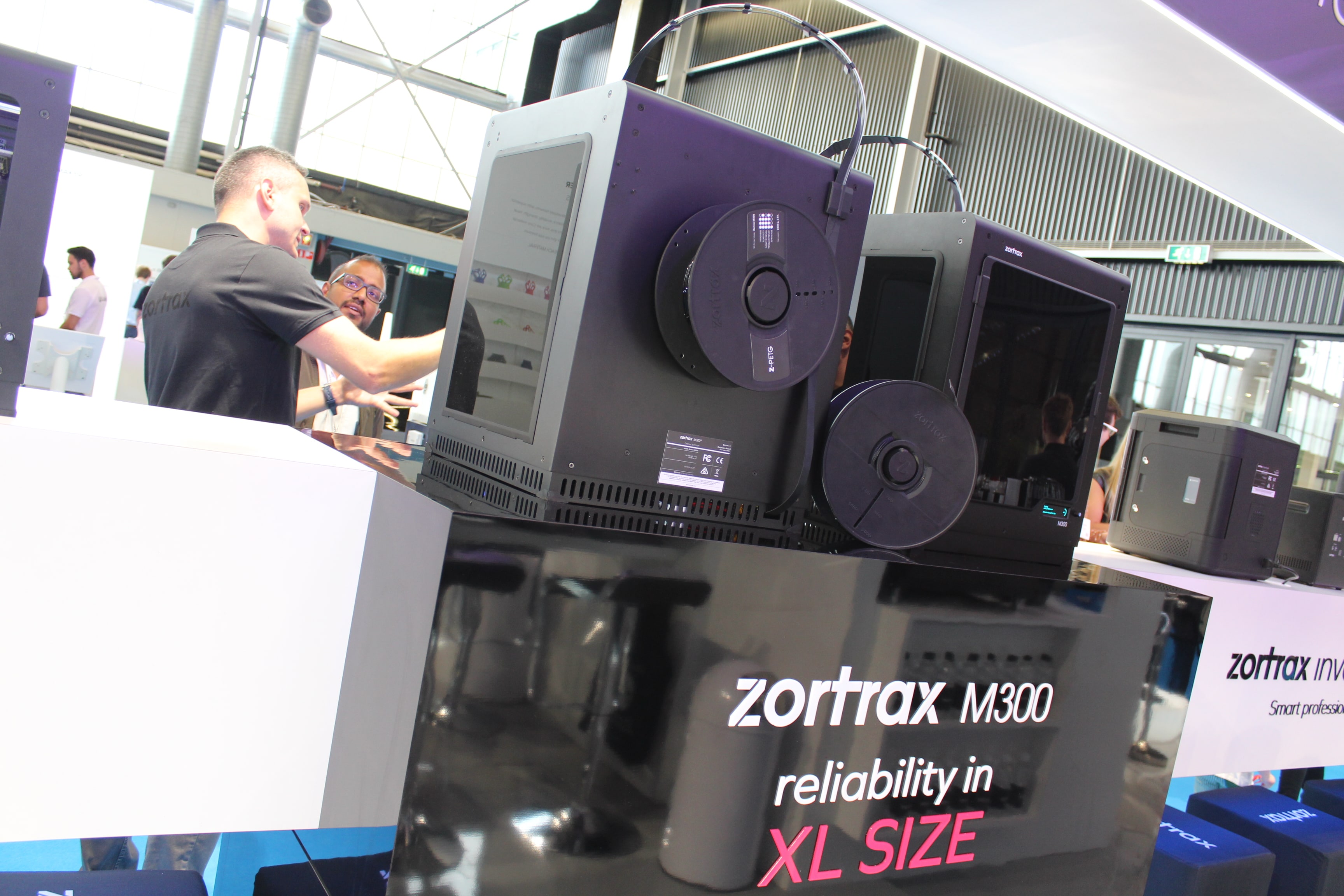 Zortrax M300 printer on a platform