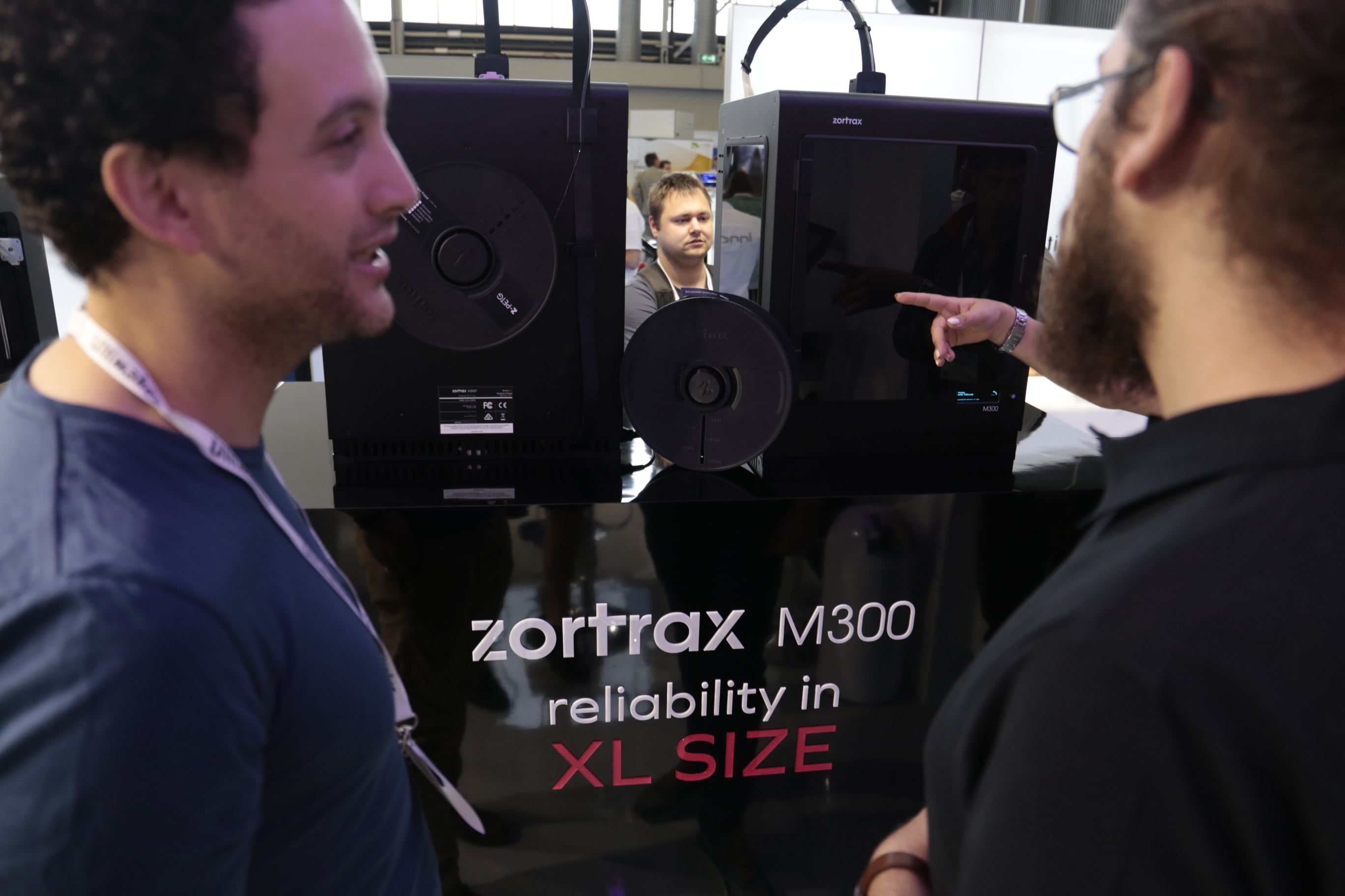 Two man looking at Zortrax M300