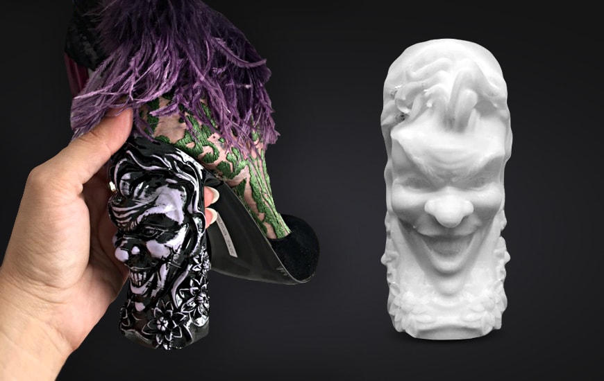 ZORTRAX 3D printed heel face
