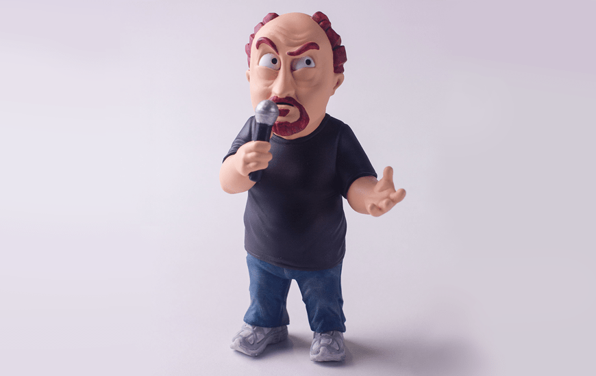 ZORTRAX 3D Printed Louis CK Comedian Figurine