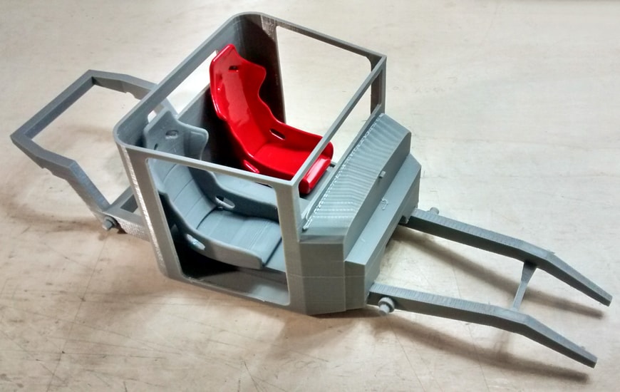 ZORTRAX 3D Printed Car Model Interior