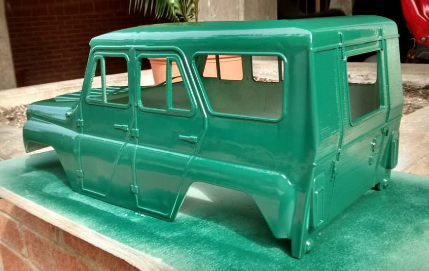ZORTRAX 3D Printed Car Model Paint