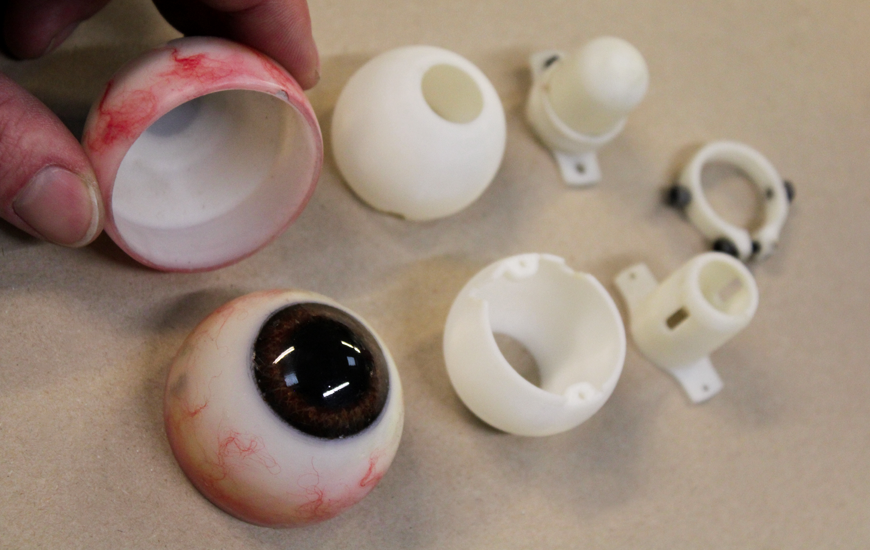 ZORTRAX 3D printed Panda eyes